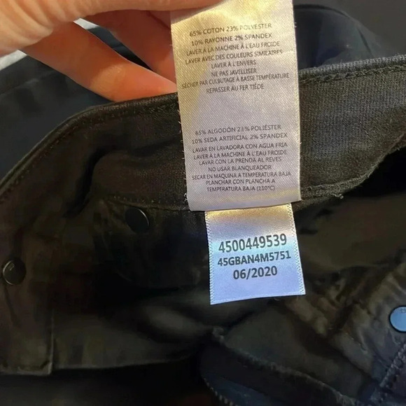 Joe's Jeans, High Rise Skinny.  Size 24, in black. - Picture 11 of 11